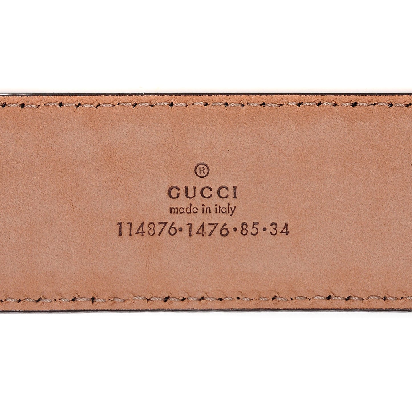 Guccissima Interlocking G Belt 85 34 Green Gold