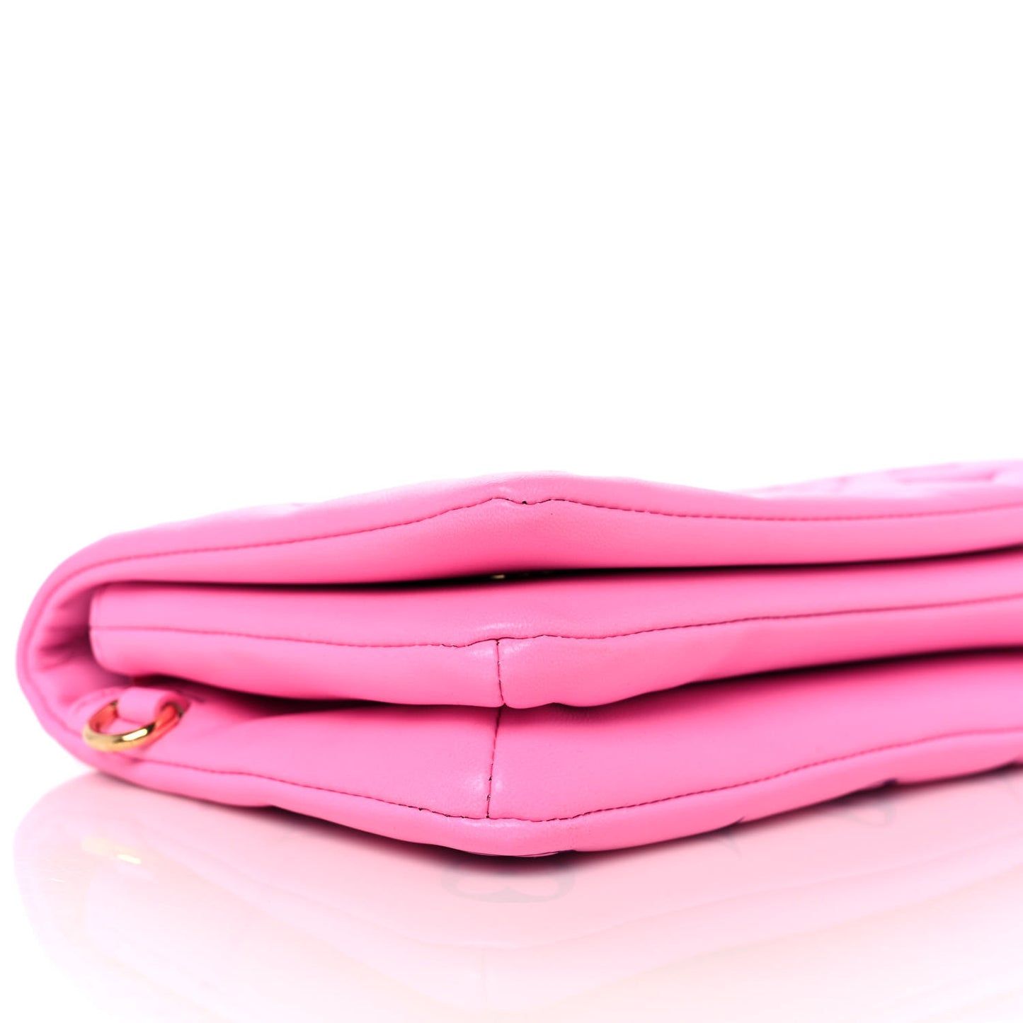 Lambskin Embossed Monogram Vuittamins Pochette Coussin Rose Violet