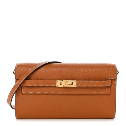 Hermes Epsom Kelly Wallet To Go Toffee 1 of 10