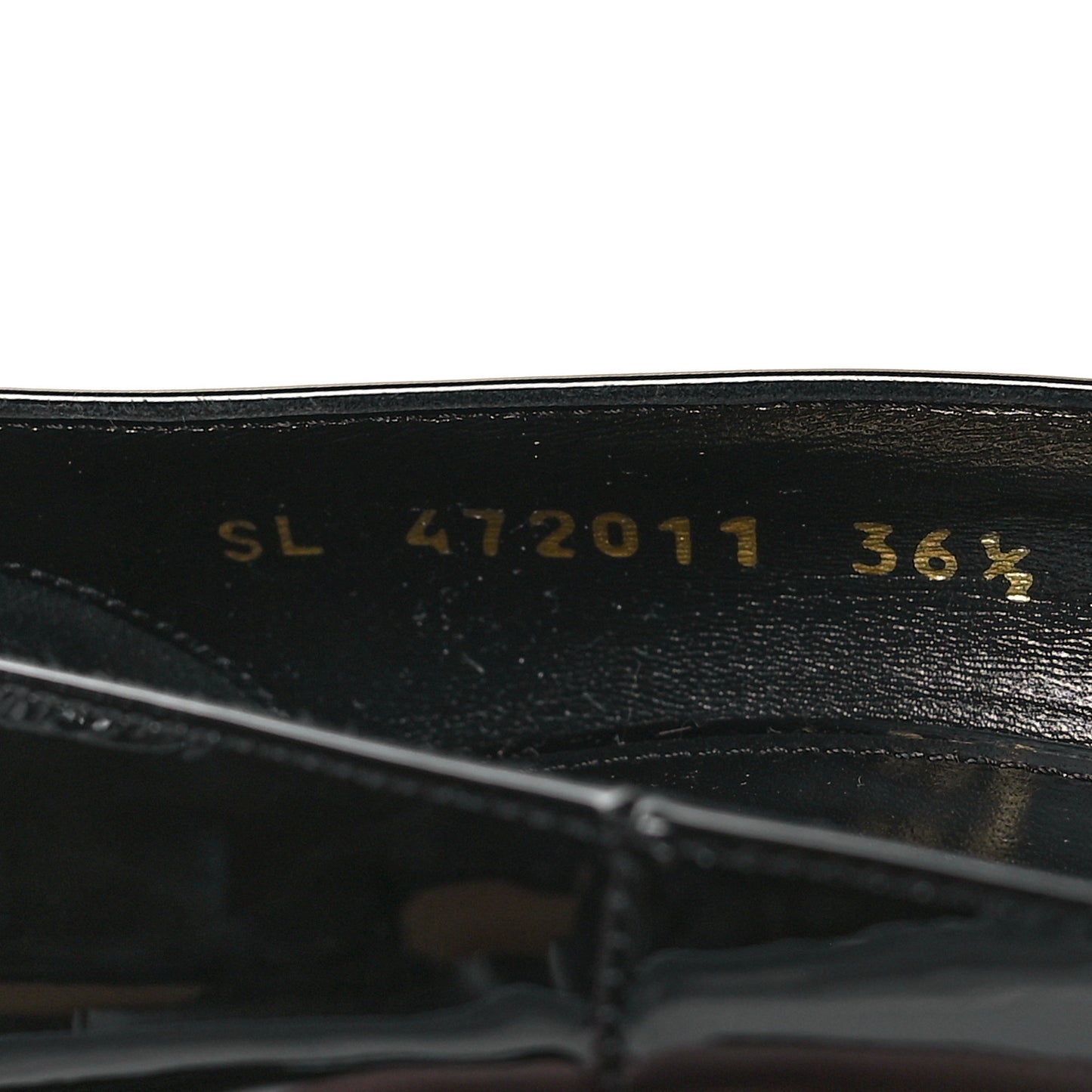 Patent Opyum 110 Pumps 36.5 Black Gold