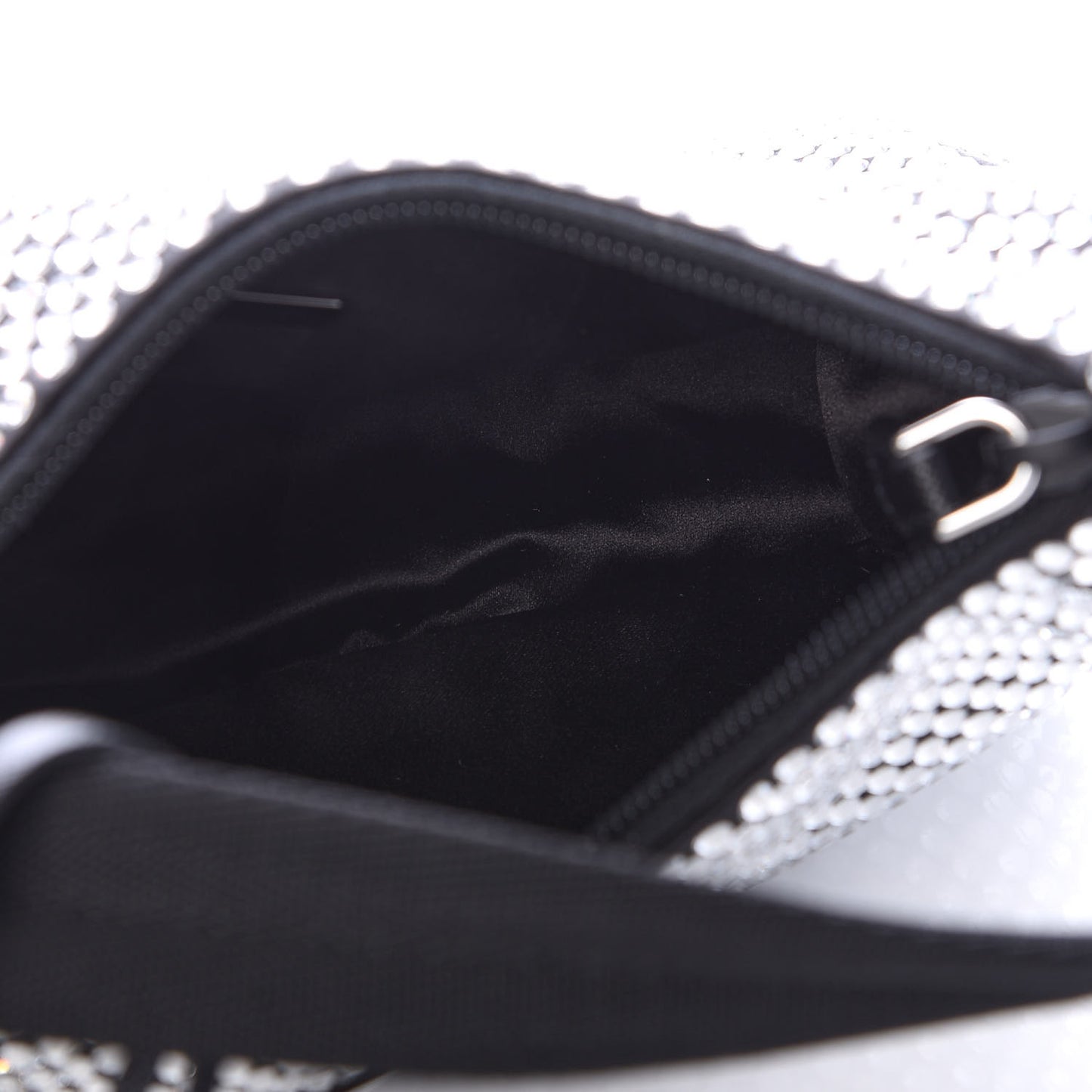 Satin Crystal Mini Re-Edition 2000 Bag Cristal