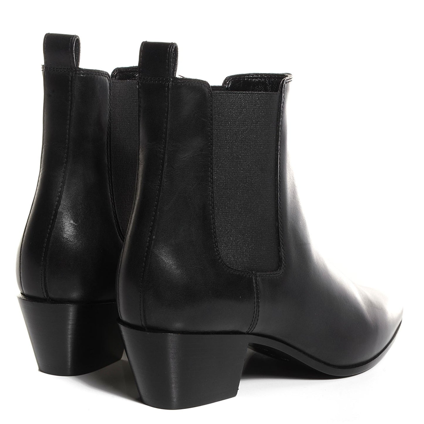 Smooth Calfskin Rock Chelsea Boots 36 Black
