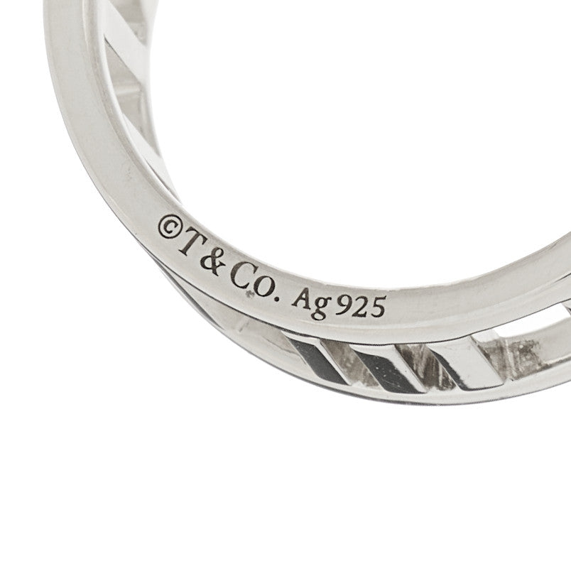 Sterling Silver Wide Atlas Open Ring 52 6