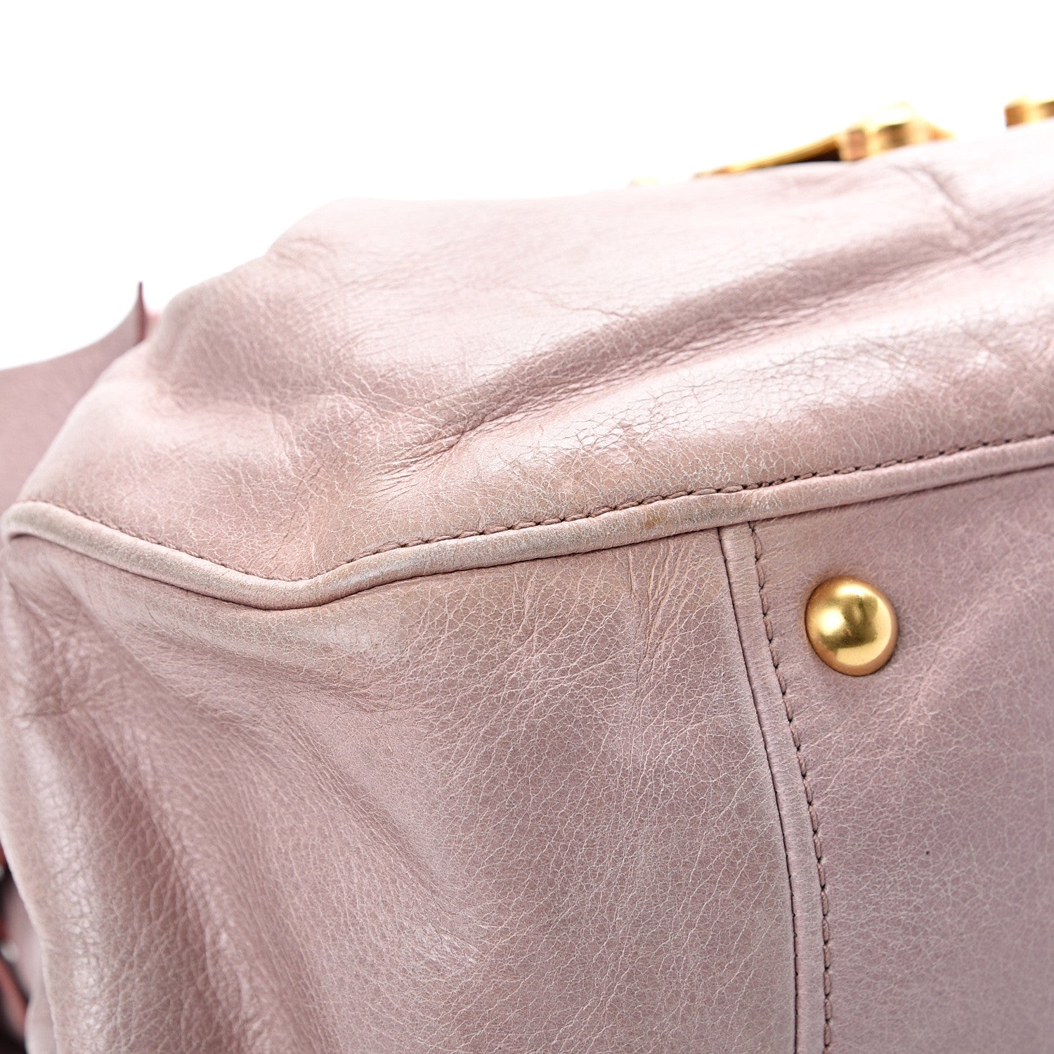Miu Miu Vitello Lux Mini Bow Bag Mughetto 8 of 18