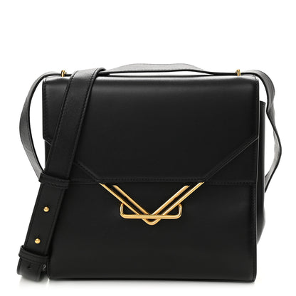 Bottega Veneta Box Calfskin Nappa Clip Bag Black 1 of 7