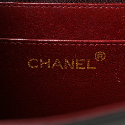 Chanel Lambskin Quilted Briefcase Satchel Black 6 of 10
