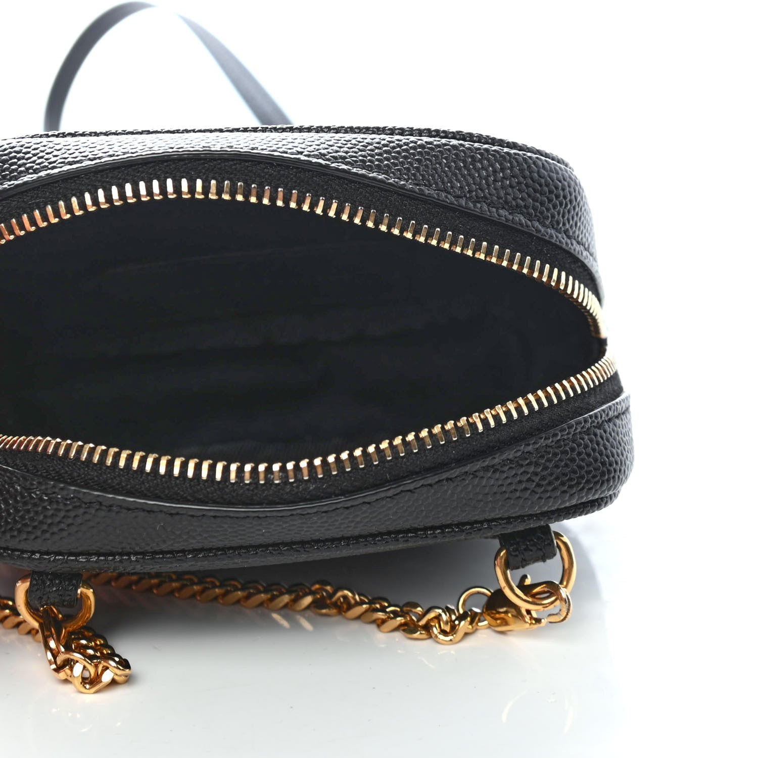 Saint Laurent Grain De Poudre Matelasse Monogram Baby Lou Camera Bag Black 4 of 4
