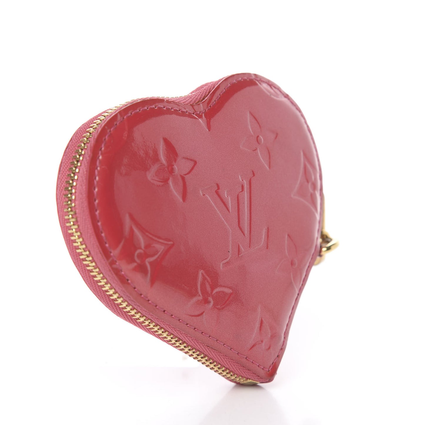 Vernis Heart Coin Purse Frambooise