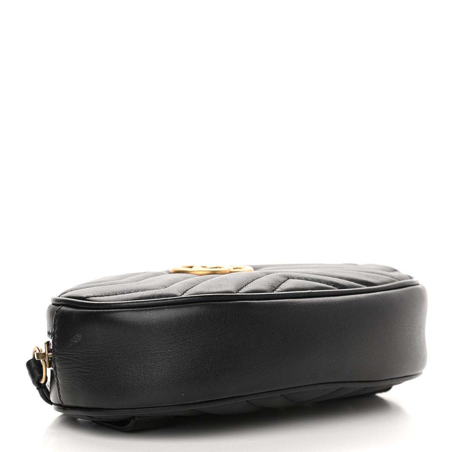 Calfskin Matelasse GG Marmont Belt Bag 75 30 Black