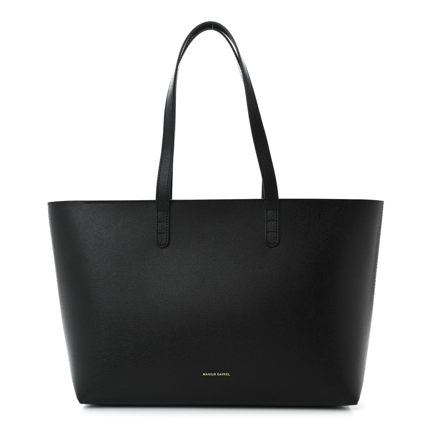 Saffiano Small Zip Tote Black Flamma