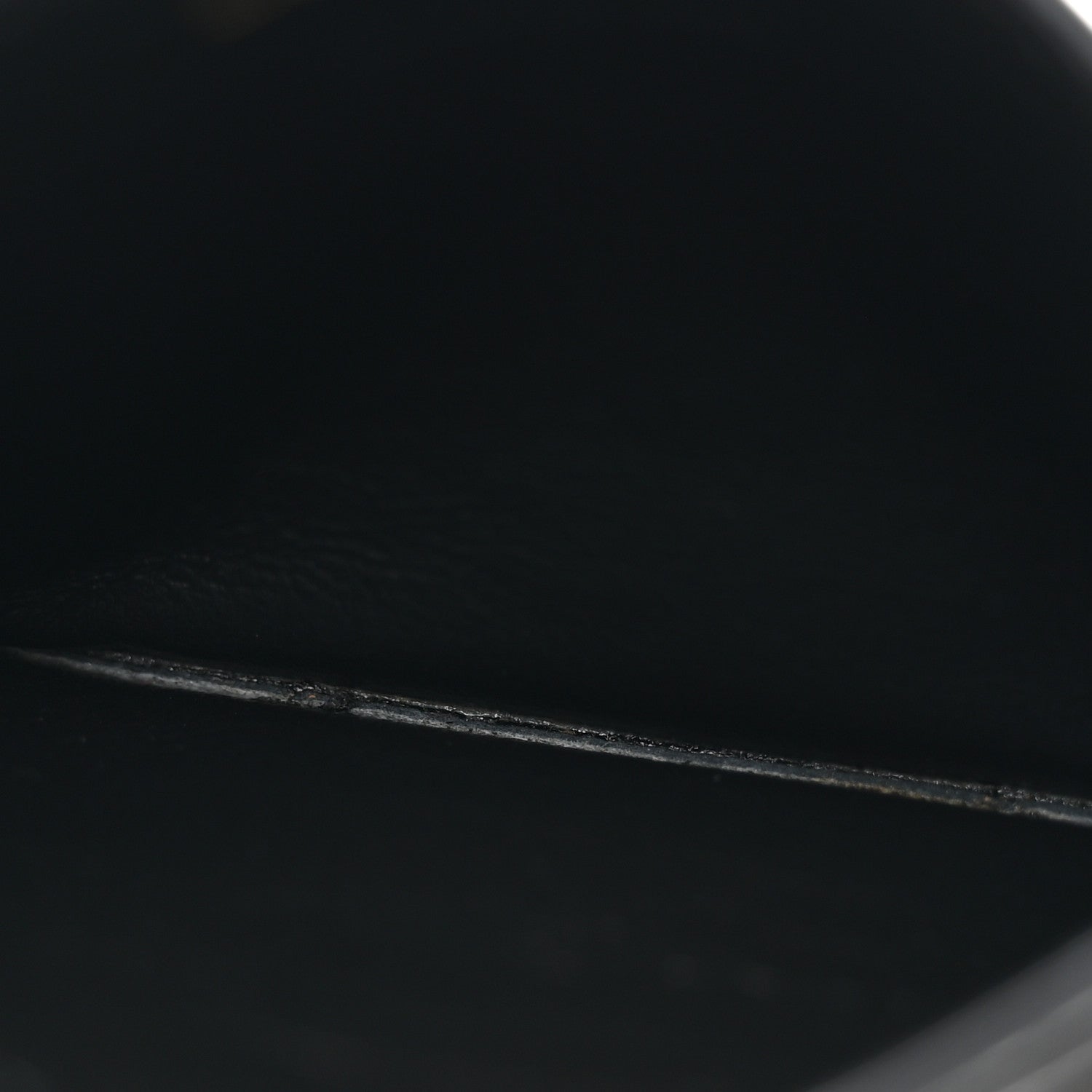 Saint Laurent Grain De Poudre Matelasse Chevron Monogram Credit Card Case Black 5 of 8
