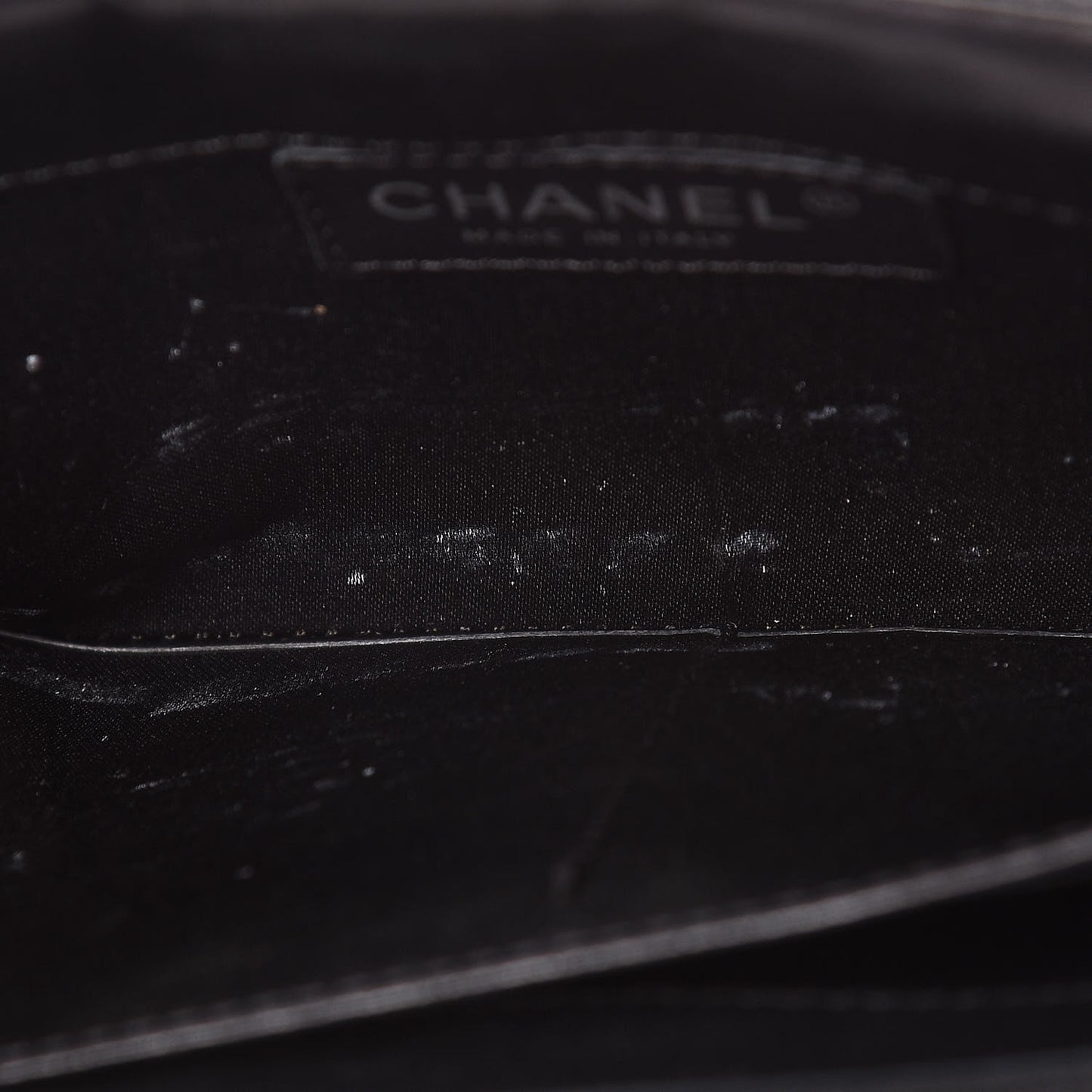 Lambskin Quilted East West Flap Clutch Black