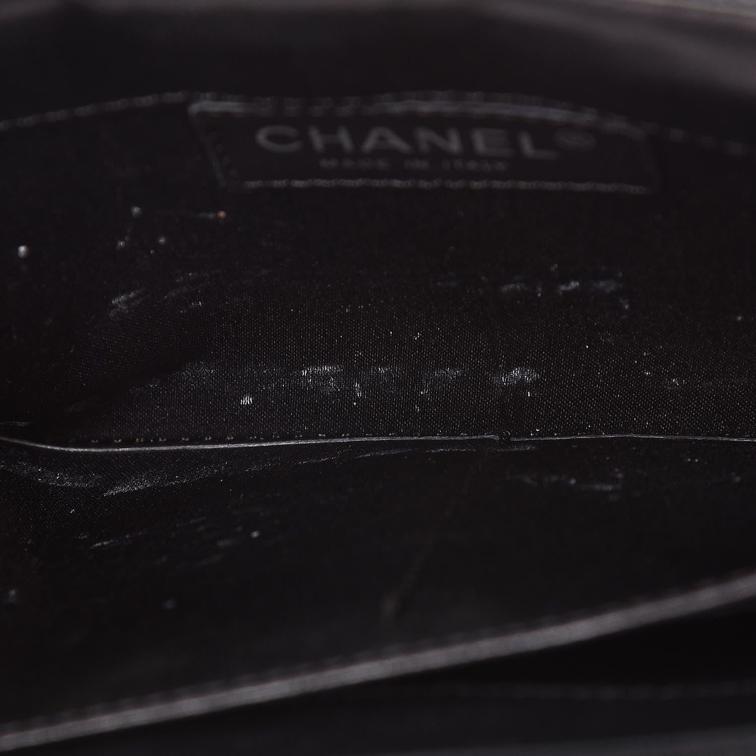 Chanel Lambskin Quilted East West Flap Clutch Black 9 of 20