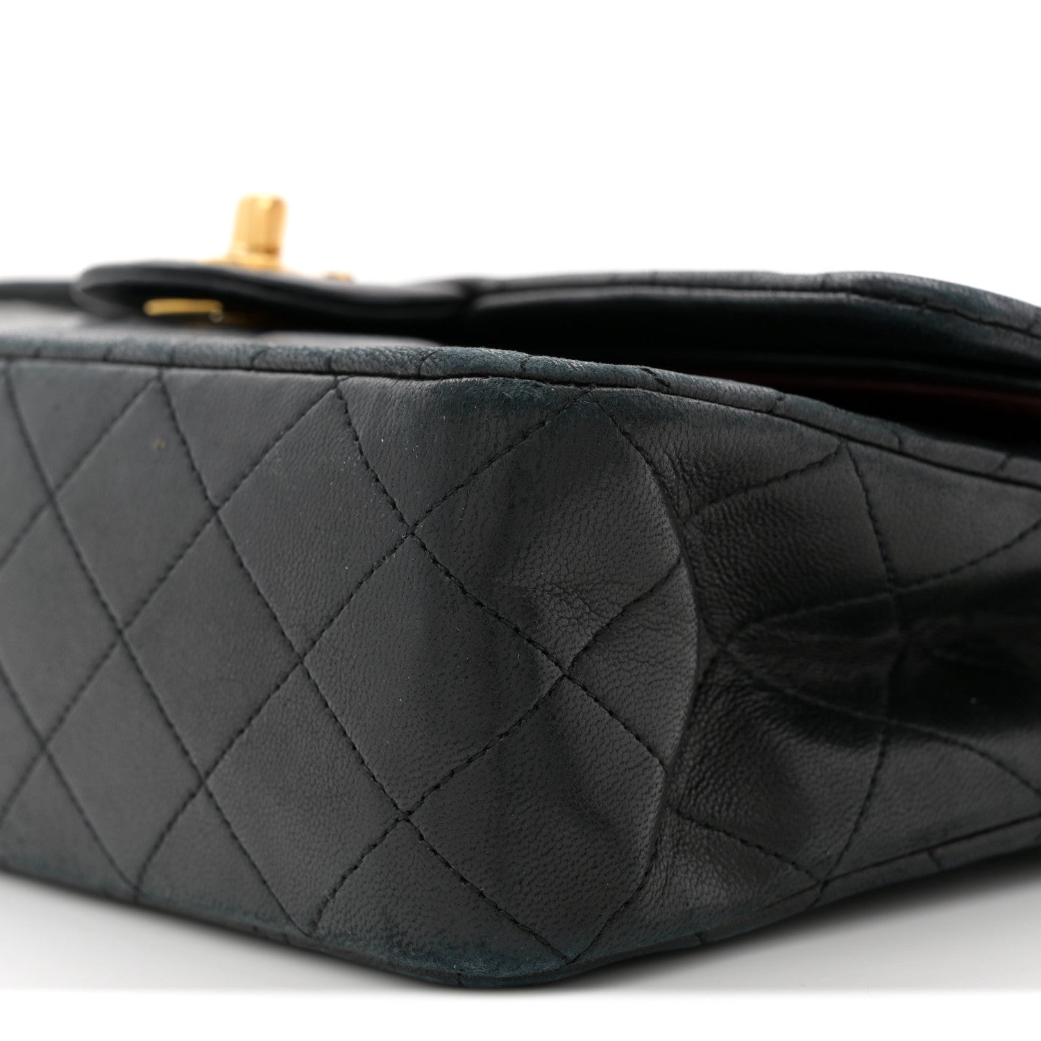 Chanel Lambskin Quilted Medium Double Flap Black 10 of 11