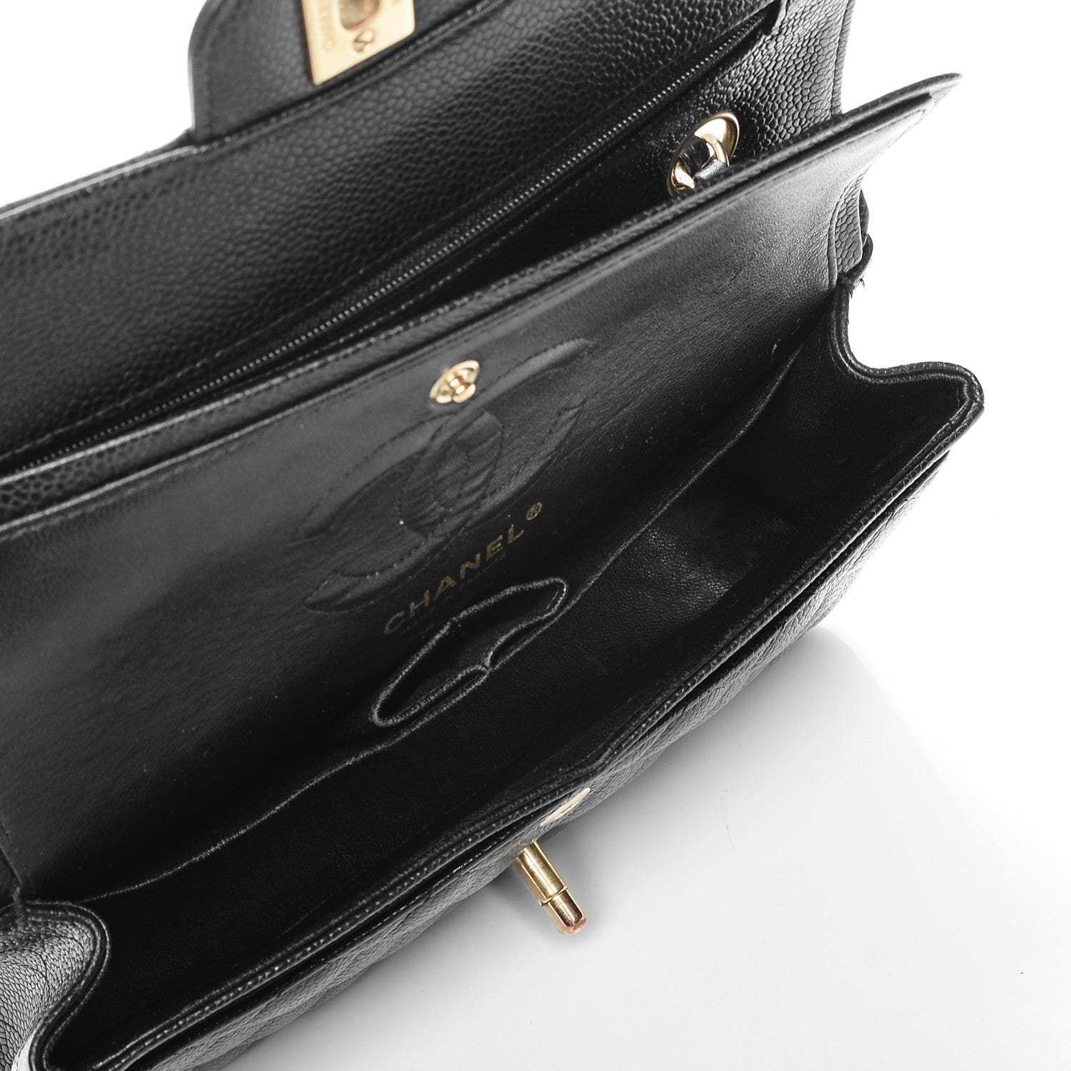 Chanel Caviar Quilted Small Double Flap Black 6 of 8