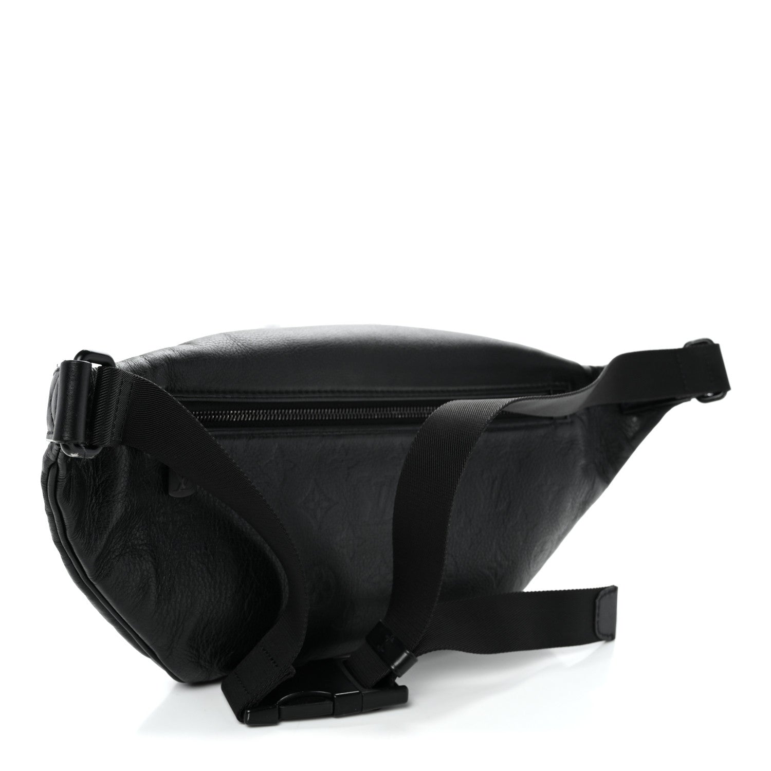 Louis Vuitton Calfskin Monogram Shadow Discovery Bumbag Black 3 of 10