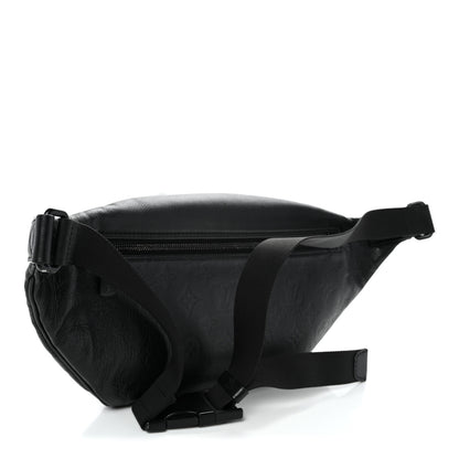Louis Vuitton Calfskin Monogram Shadow Discovery Bumbag Black 3 of 10