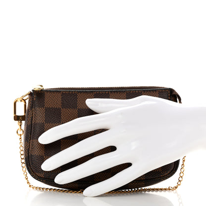 Louis Vuitton Damier Ebene Mini Pochette Accessories 2 of 8