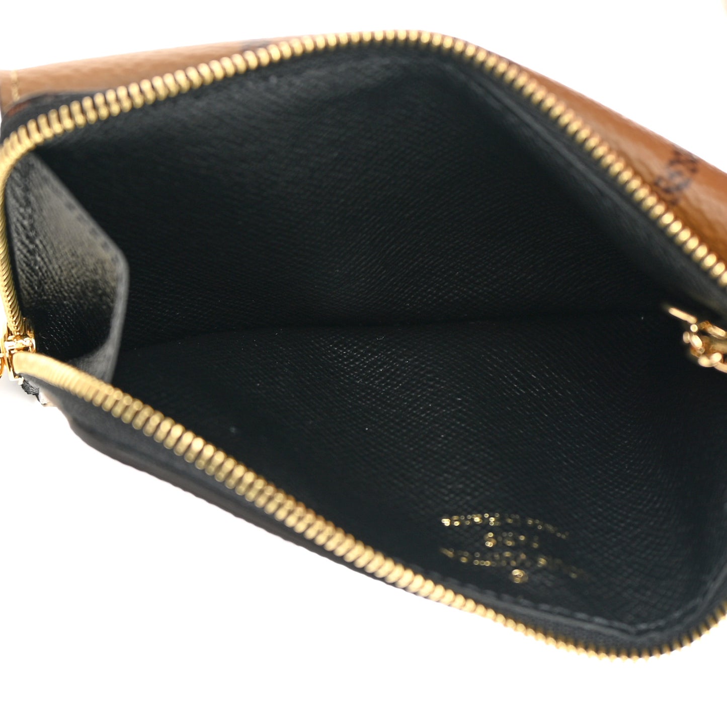 LOUIS VUITTON Reverse Monogram Recto Verso Card Holder Brown