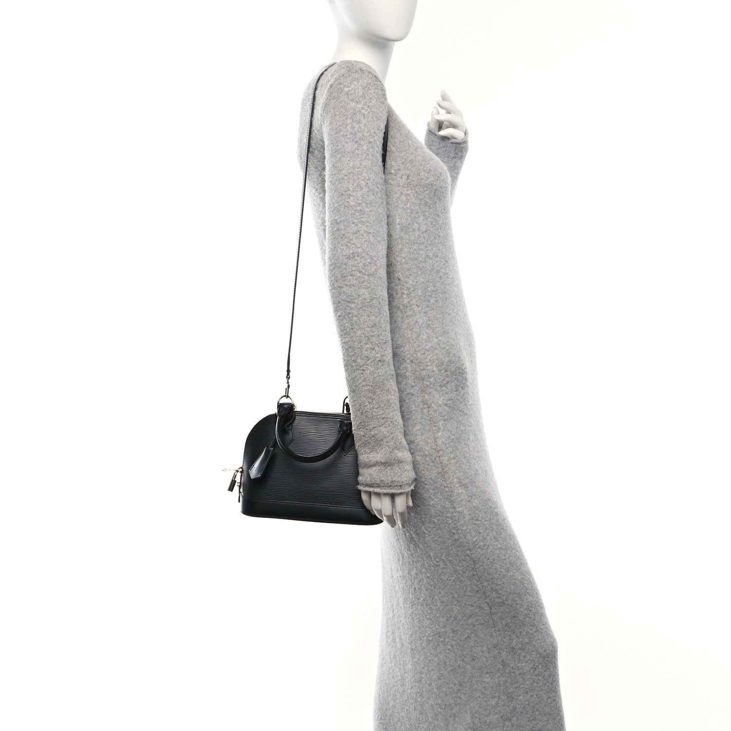 Louis Vuitton Epi Alma BB Black 2 of 9