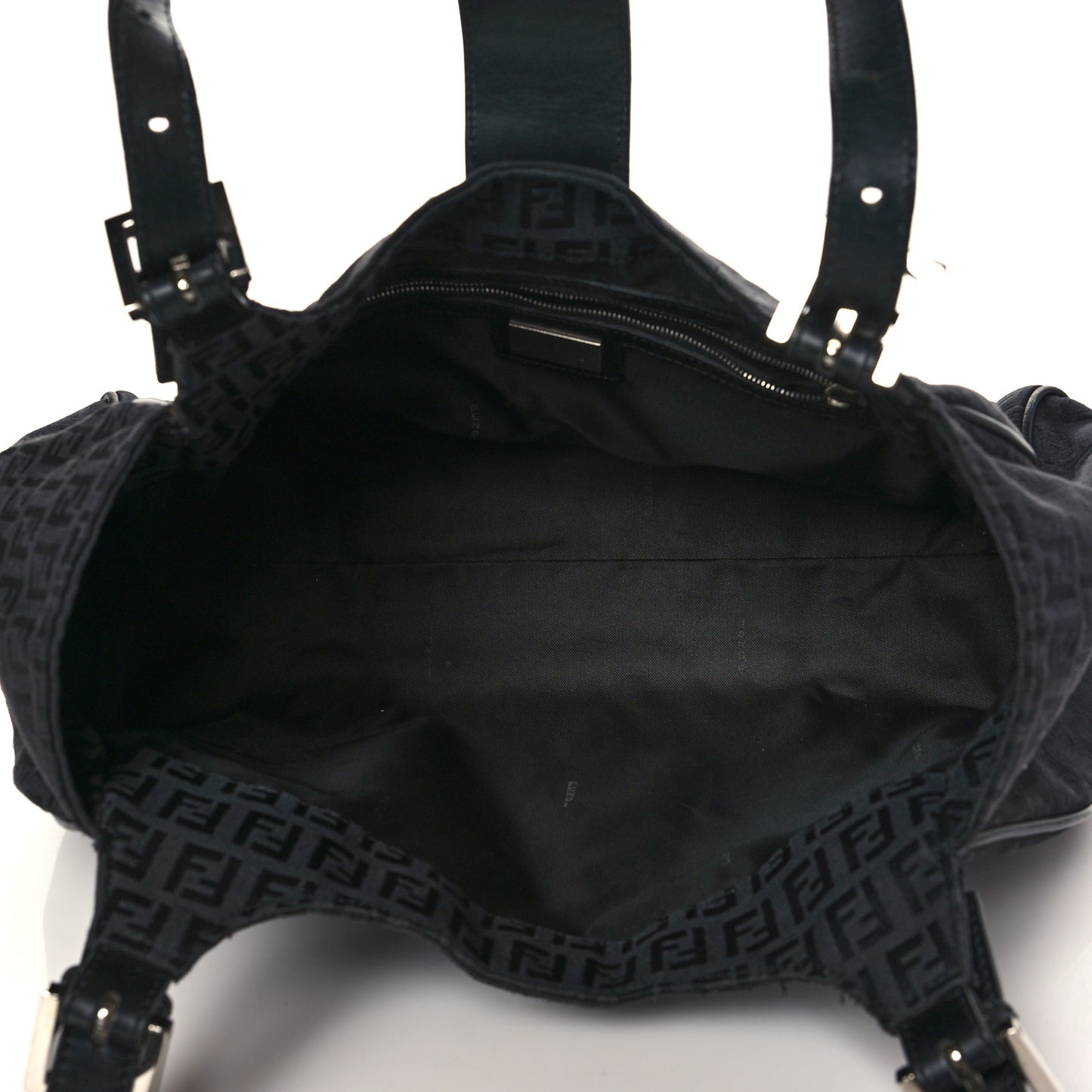 Zucchino Vitello Shoulder Bag Black