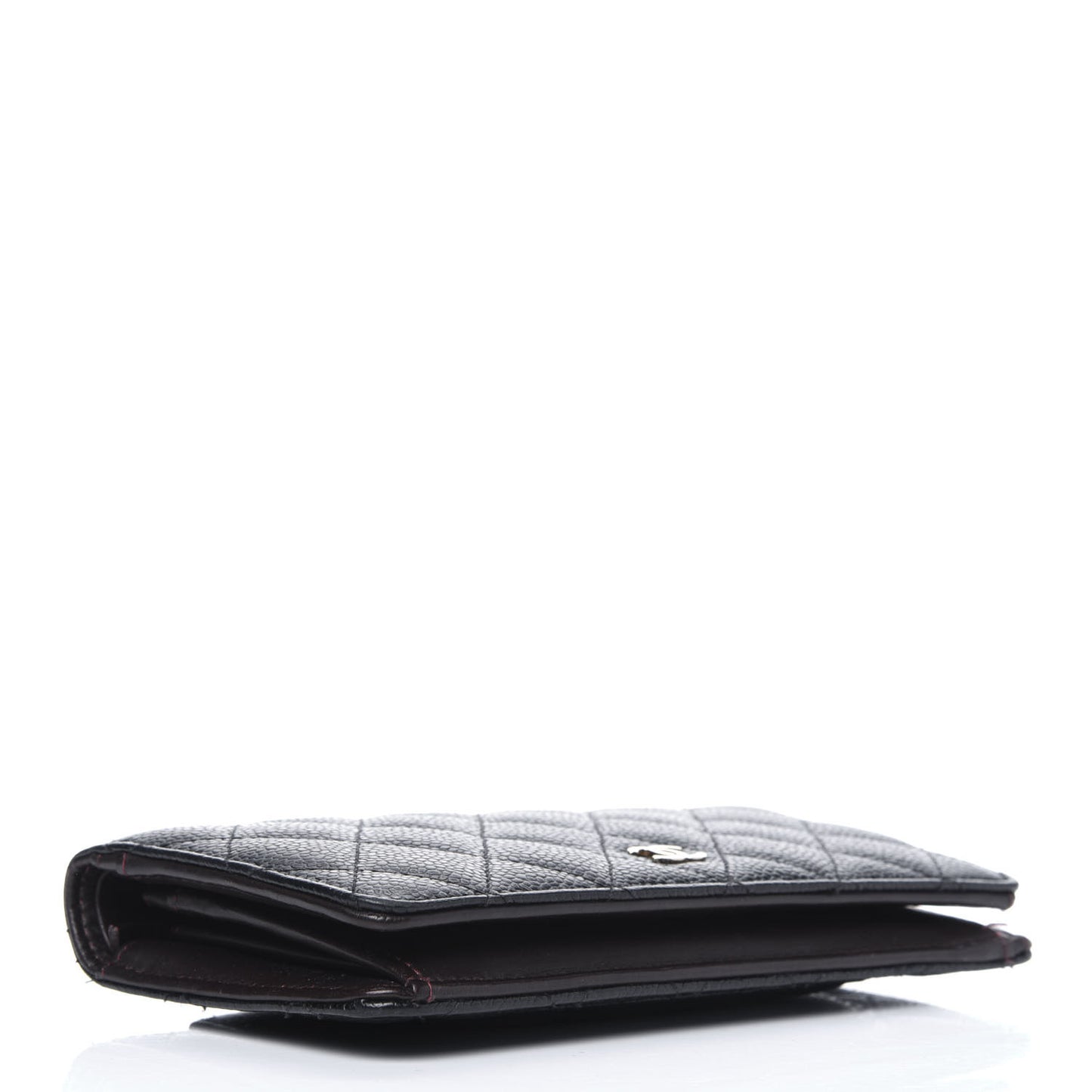 Caviar Quilted Yen Wallet Black