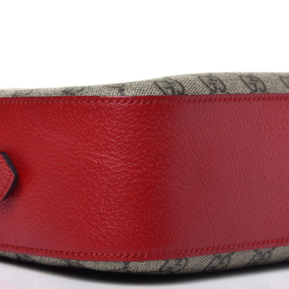 Gucci GG Supreme Monogram Web Neo Vintage Shoulder Bag Beige Red 8 of 9
