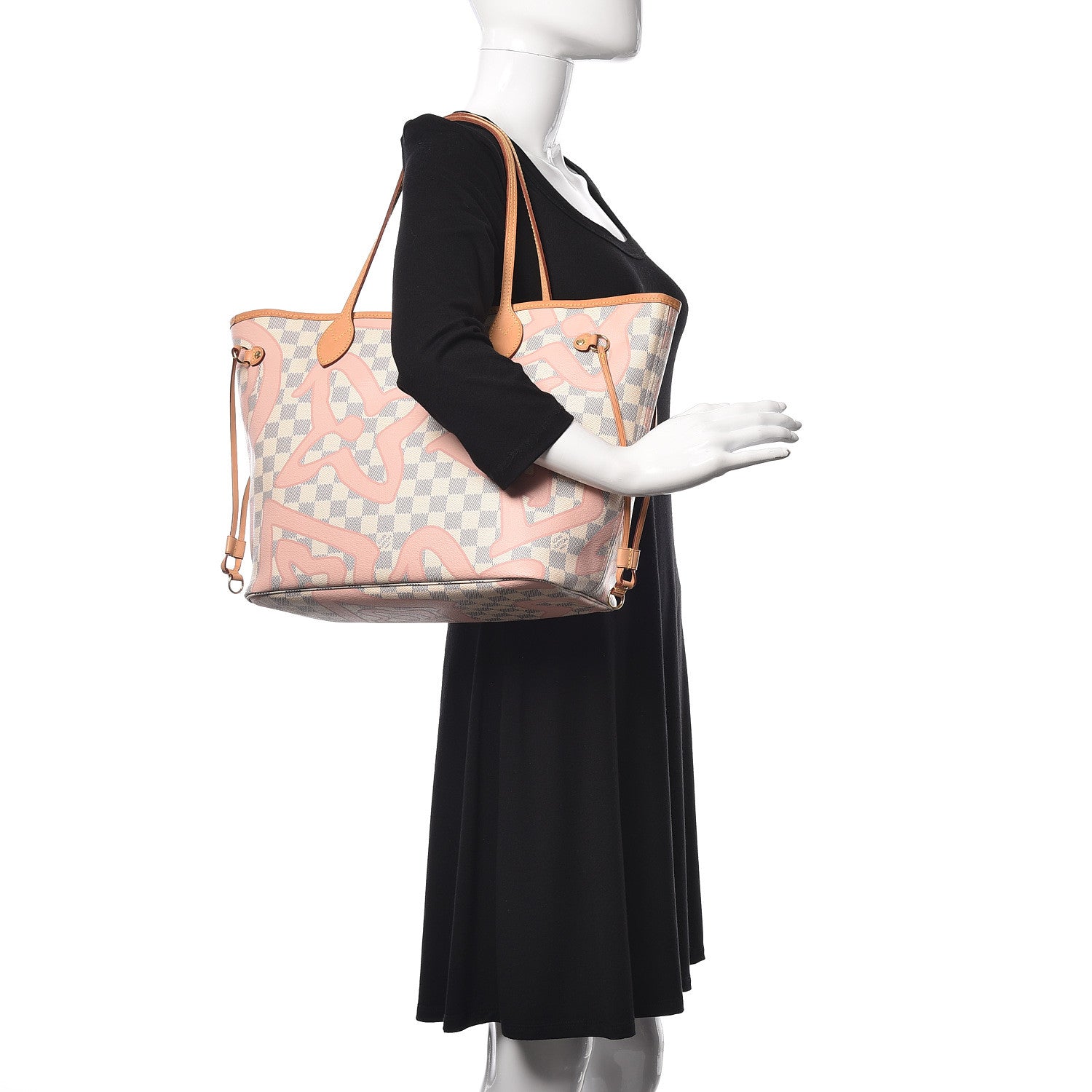 Louis Vuitton Damier Azur Tahitienne Neverfull MM 2 of 14