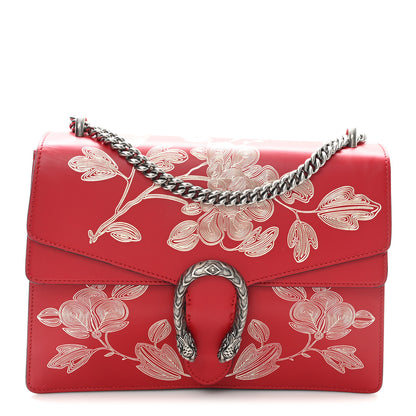 Gucci Calfskin Chinese New Year Medium Dionysus Shoulder Bag Hibiscus Red 1 of 11