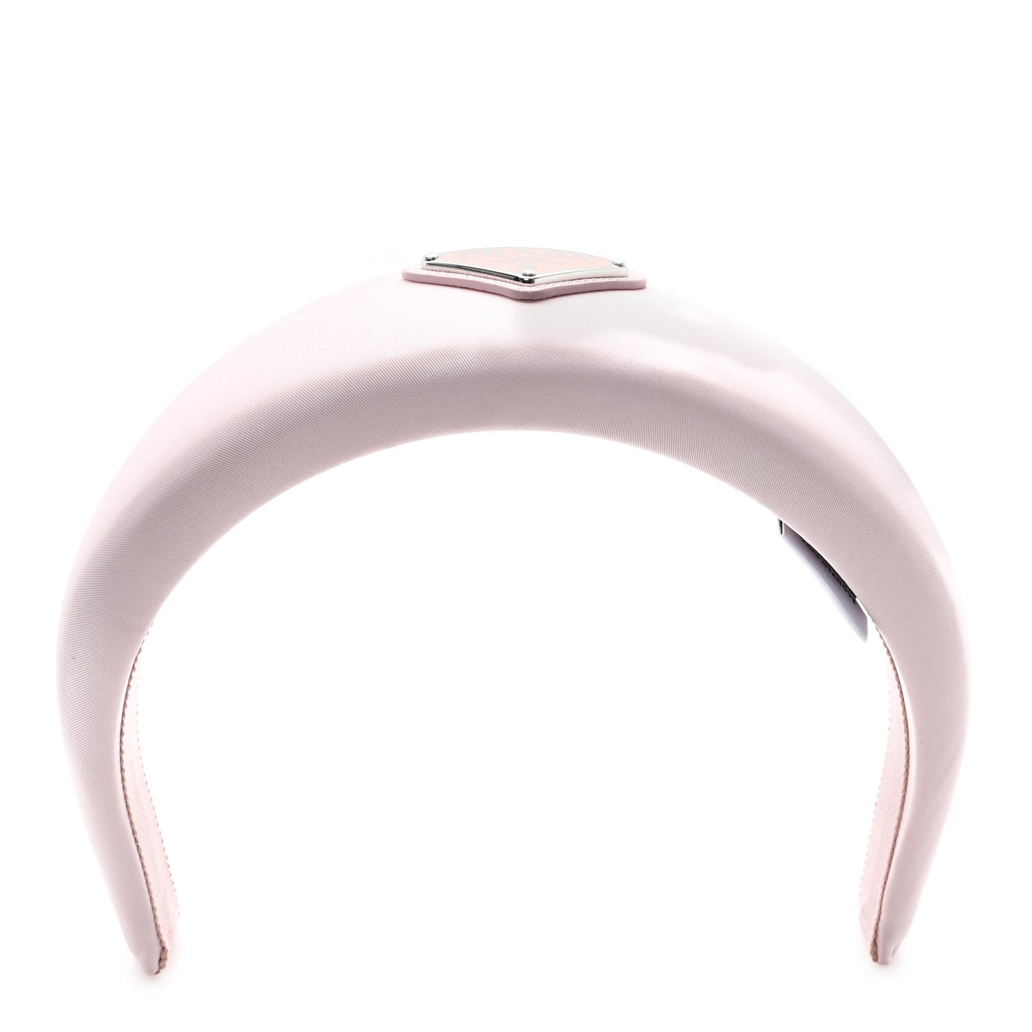 Re-Nylon Triangle Logo Headband Alabastro