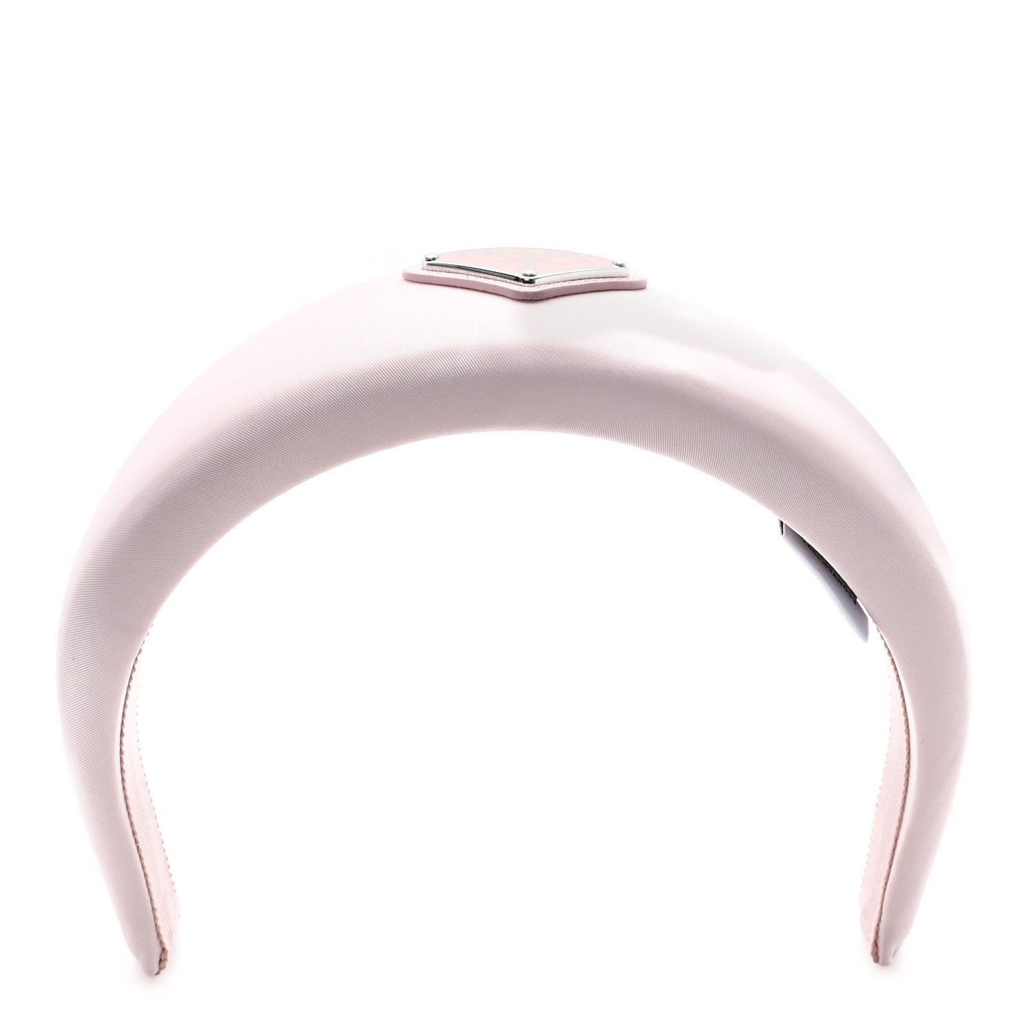 Prada Re-Nylon Triangle Logo Headband Alabastro 1 of 7