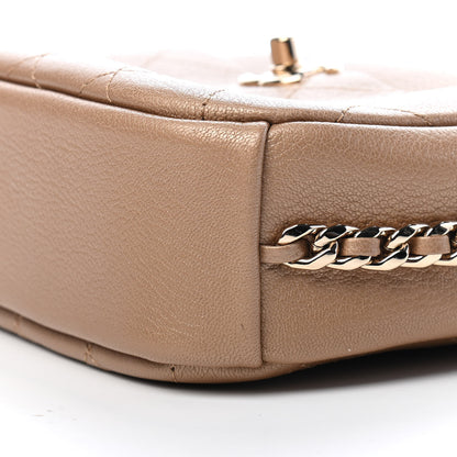 Chanel Metallic Goatskin Small Casual Trip Camera Case Beige 8 of 8