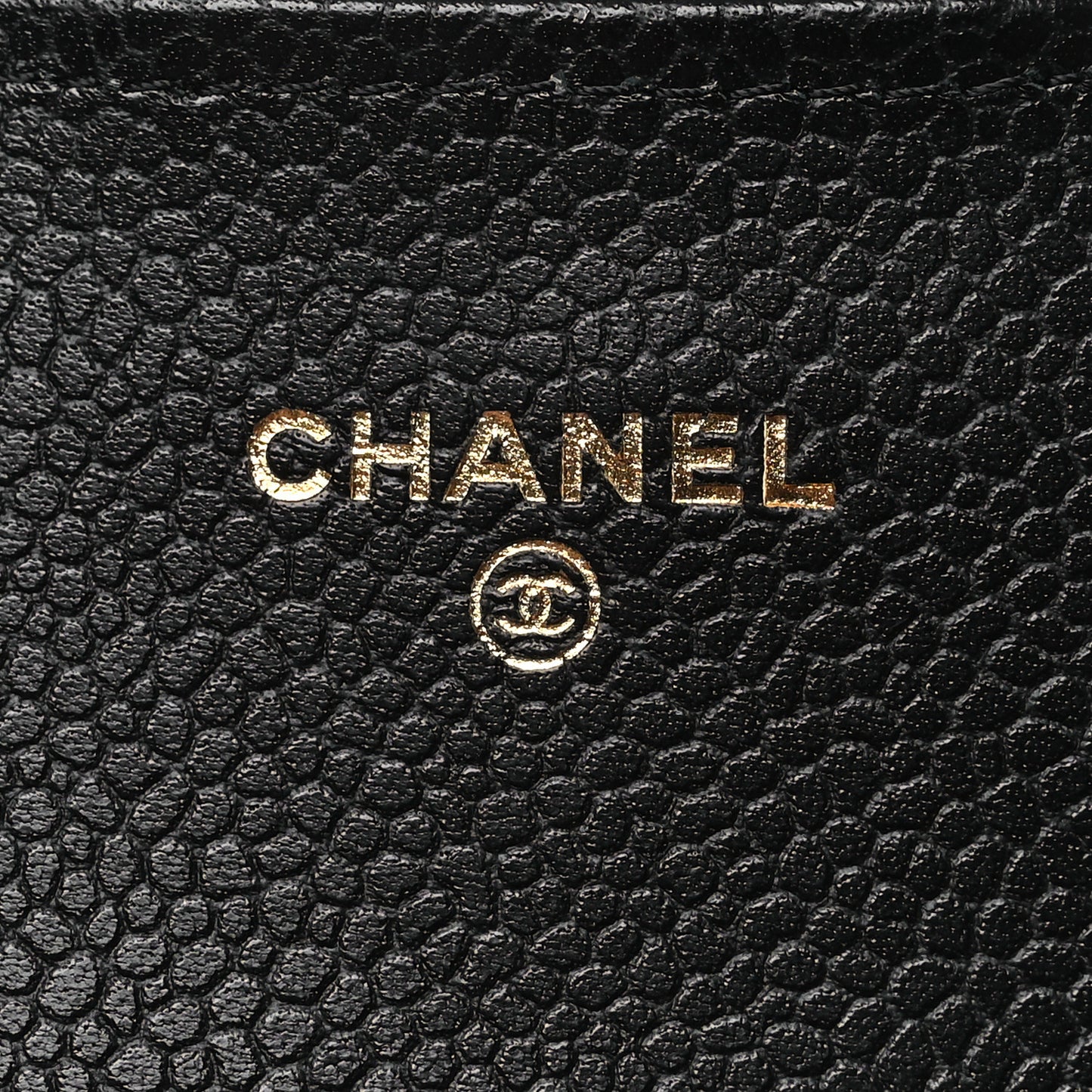 Caviar Quilted Large Gusset Flap Wallet Black