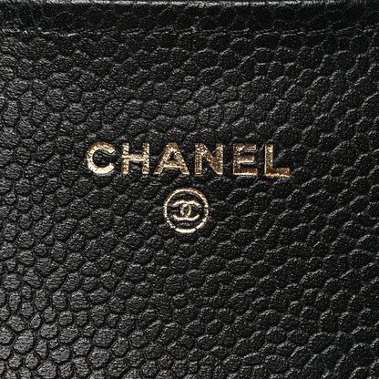 Chanel Caviar Quilted Large Gusset Flap Wallet Black 6 of 11