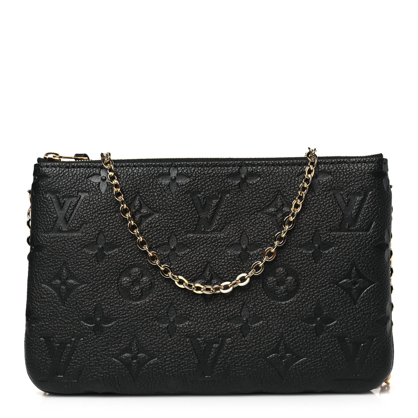 Empreinte Double Zip Pochette Black