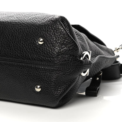 Salvatore Ferragamo Grained Calfskin Sofia Satchel Black 9 of 12