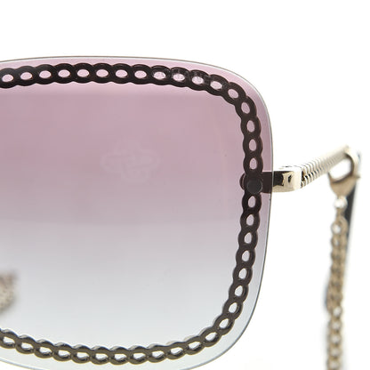 Chanel Chain Square Sunglasses 4244 Black 8 of 9