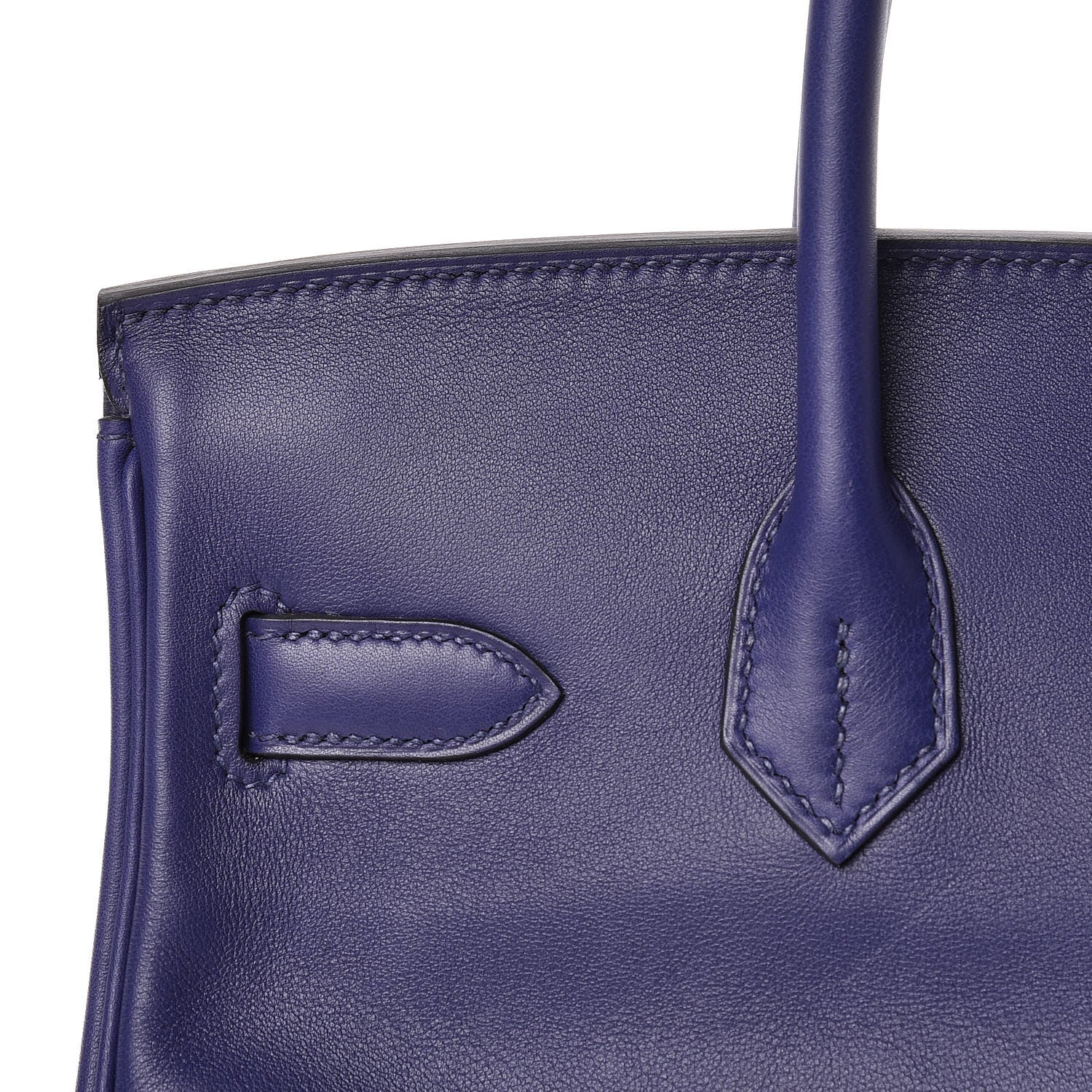 Hermes Swift Epsom Tressage Birkin 30 Bleu Encre Bleu Du Nord Gold 8 of 34