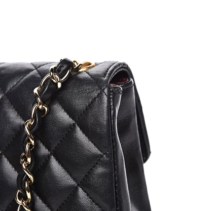 Chanel Lambskin Quilted Mini Rectangular Flap Bag Black 15 of 18