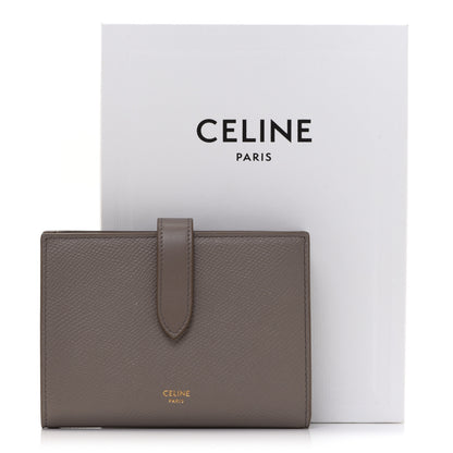 Celine Grained Calfskin Medium Multifunction Strap Wallet Pebble 10 of 10