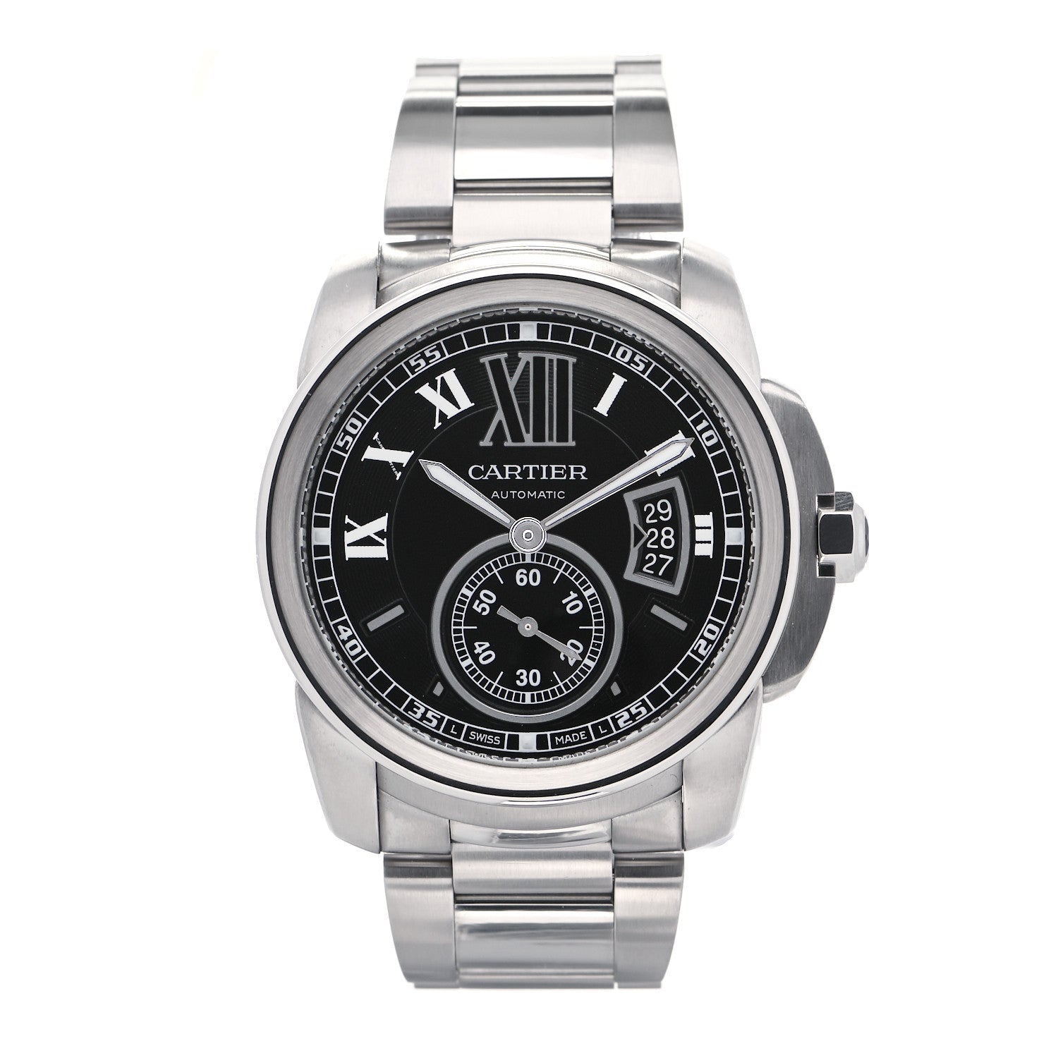 Cartier Stainless Steel 42mm Calibre de Cartier Automatic Watch Black 1 of 4