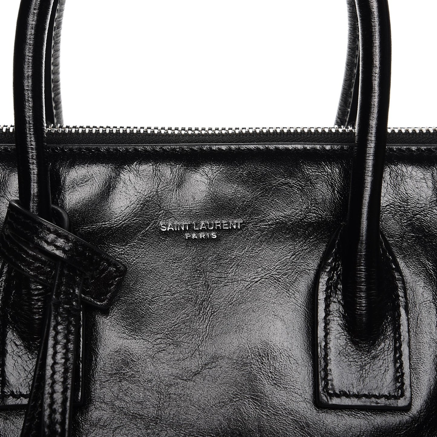 Glace Calfskin Baby Souple Sac De Jour Black