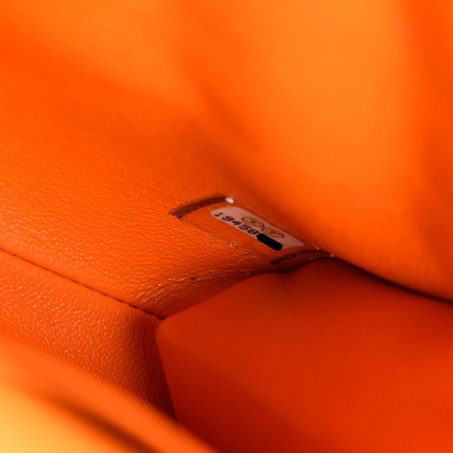 Chanel Patent Quilted Clutch with Chain Flap Orange 7 of 14