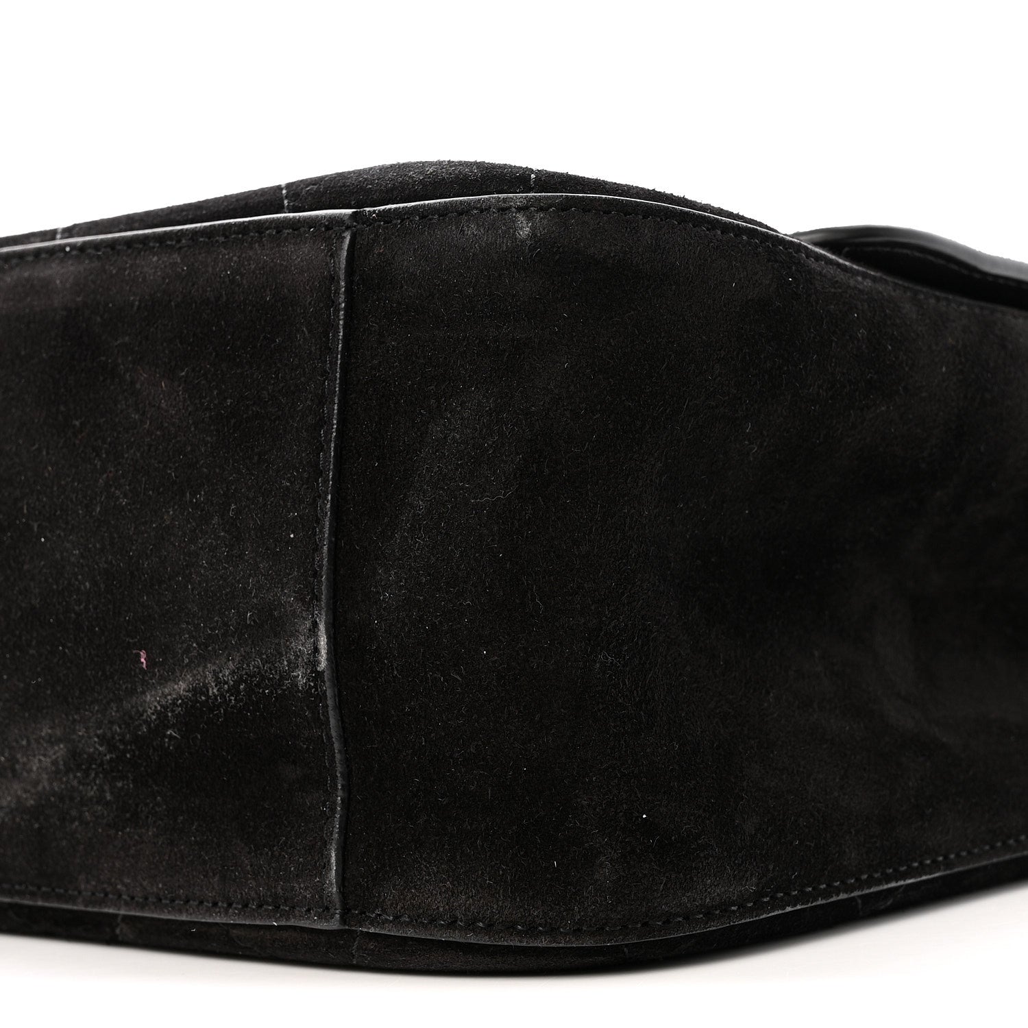 Chanel Suede Calfskin Small Souplissimo Maxi Flap Black 9 of 13