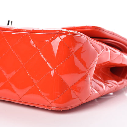 Chanel Patent Quilted Jumbo Double Flap Red 10 of 21