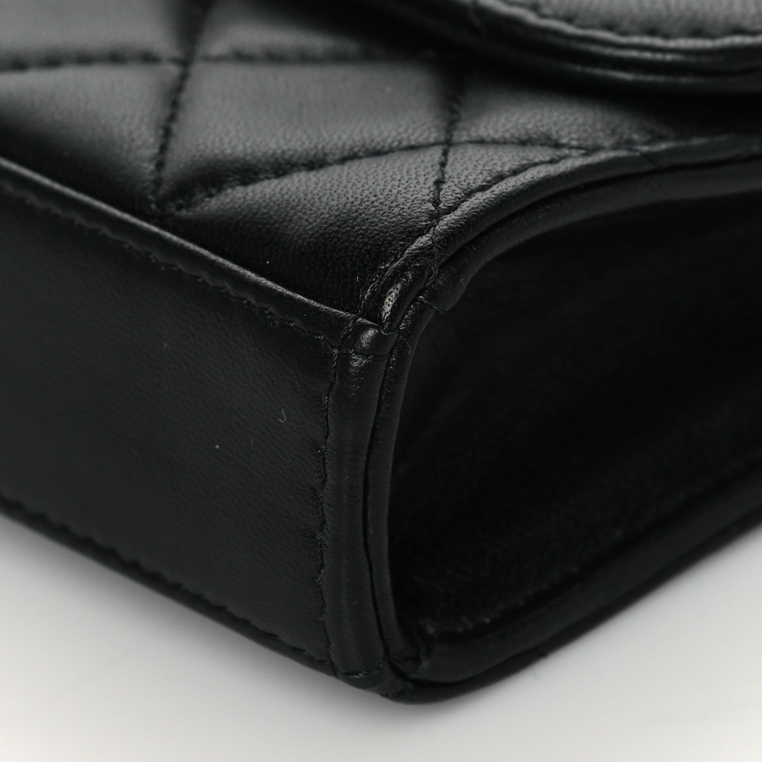 Chanel Lambskin Quilted Mini Trendy CC Chain Wallet So Black 9 of 10