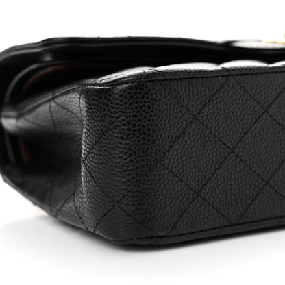 Chanel Caviar Quilted Medium Double Flap Black 9 of 12
