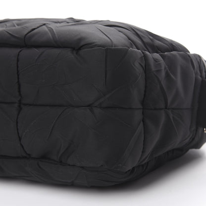 Prada Nylon Tessuto Impuntu Quilted Shoulder Bag Black 10 of 11