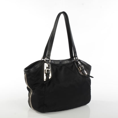 Prada Tessuto Nylon Nappa Shoulder Bag Nero Black 3 of 8