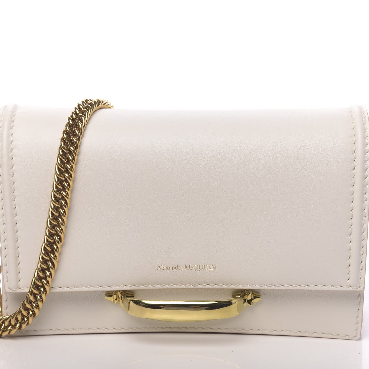 Calfskin The Story Shoulder Bag Deep Ivory